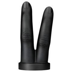 BUTTR Victory - dildo anal duplo para dedos - silicone preto