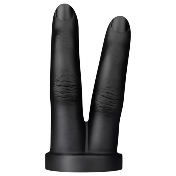 BUTTR Victory - dildo anal duplo para dedos - silicone preto