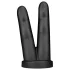 BUTTR Victory - dildo anal duplo para dedos - silicone preto