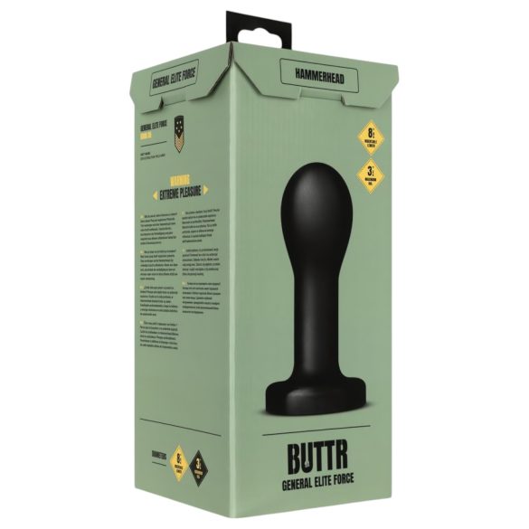 BUTTR - dildo anal grande - silicone preto