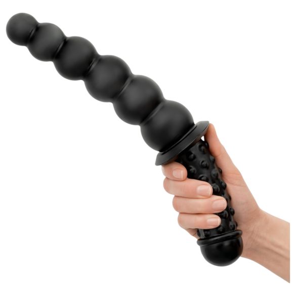 BUTTR - dildo anal dupla face - silicone preto