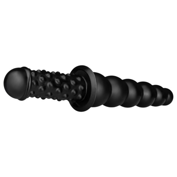 BUTTR - dildo anal dupla face - silicone preto