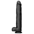 BUTTR - dildo realista grande - 43 cm preto