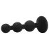 EasyToys - plug anal com pérolas - silicone preto