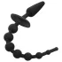 EasyToys - plug anal 2 em 1 - silicone preto