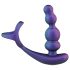 Hueman Stellar Force - anel peniano com vibrador anal (roxo)
