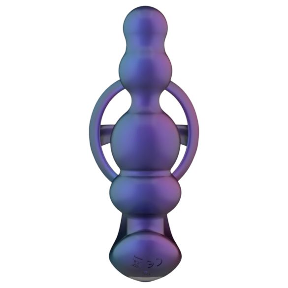 Hueman Stellar Force - anel peniano com vibrador anal (roxo)