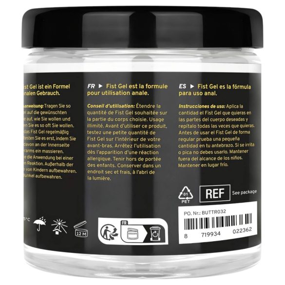 BUTTR - gel lubrificante para fisting - antiderrapante - 500ml