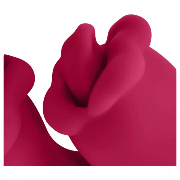Teazers - vibrador duplo língua - estimulador clitóris e ponto G - silicone rosa