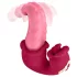 Teazers - vibrador duplo língua - estimulador clitóris e ponto G - silicone rosa