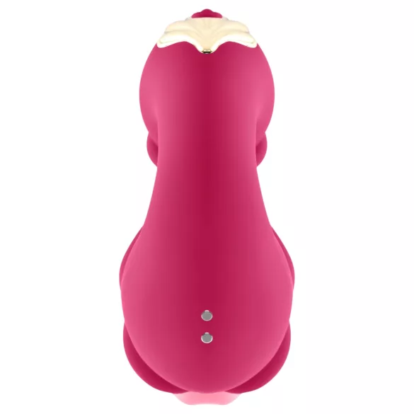 Teazers - vibrador duplo língua - estimulador clitóris e ponto G - silicone rosa