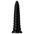 BUTTR Caterpillar - plug anal gigante (preto) - 29 cm