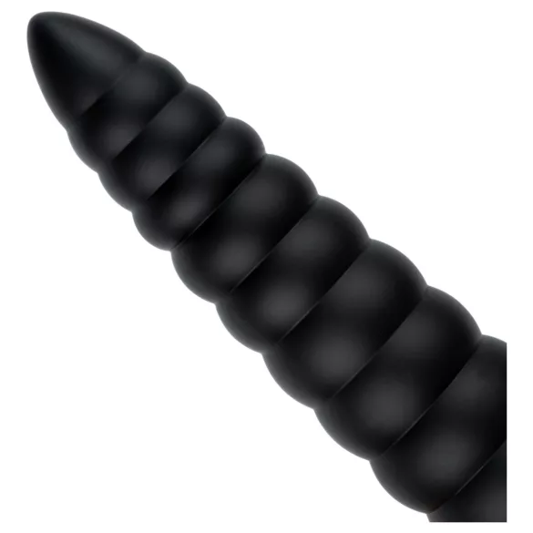 BUTTR Caterpillar - plug anal gigante (preto) - 29 cm