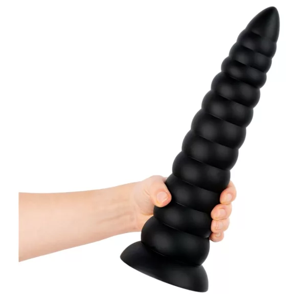 BUTTR Caterpillar - plug anal gigante (preto) - 29 cm