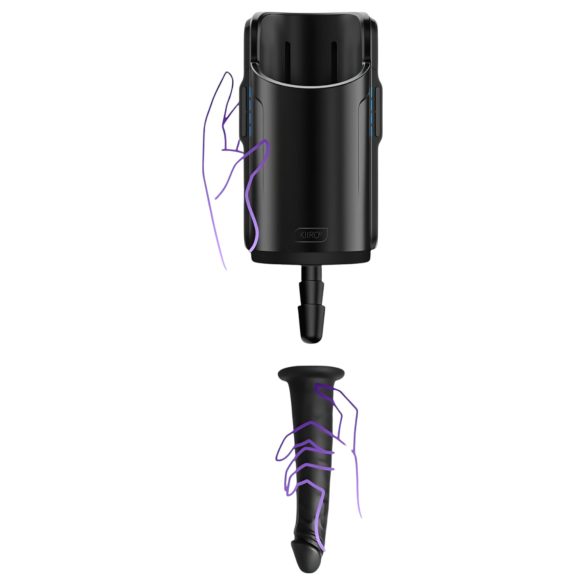 Kiiroo - dildo realístico com ventosa - 19cm - preto