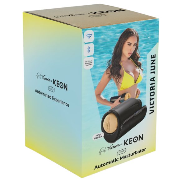 Kiiroo Keon Wifi + Victoria June - masturbador vagina artificial - cor natural