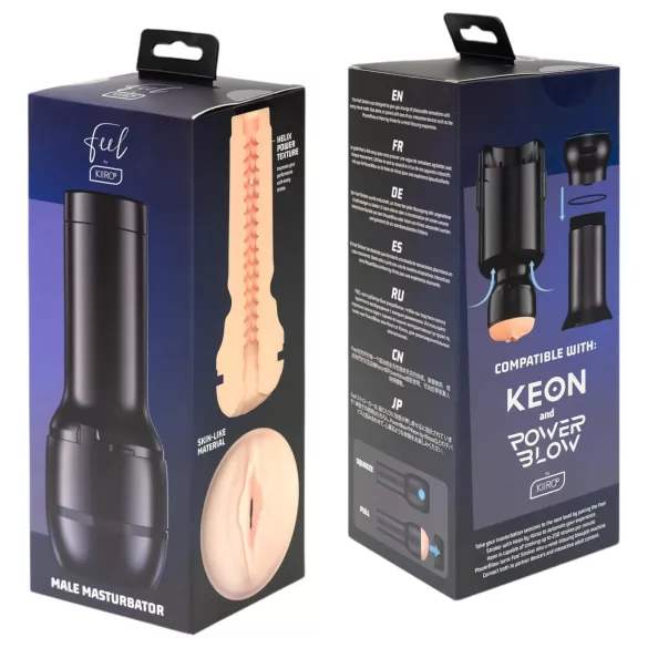 Kiiroo Feel - masturbador vagina artificial - compatível PowerBlow - cor natural