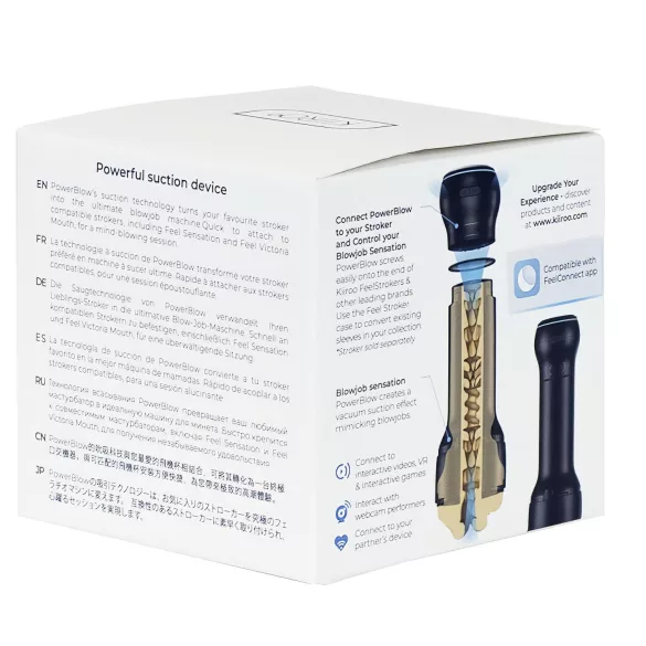 Kiiroo PowerBlow - masturbador masculino sucção inteligente - preto