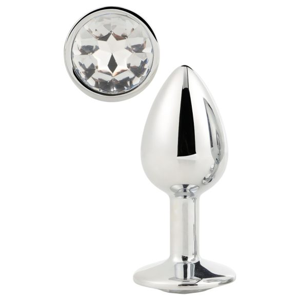 Gleaming Love - plug anal - metal - prata
