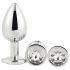 Gleaming Love - kit plug anal - 3 peças - prata