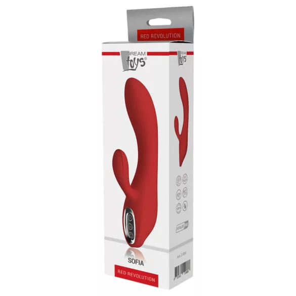 Red Revolution Sofia - vibrador com estimulador de clitóris recarregável