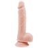 Mr. Dixx 7.6 - dildo com ventosa e escroto - cor natural 19,5cm