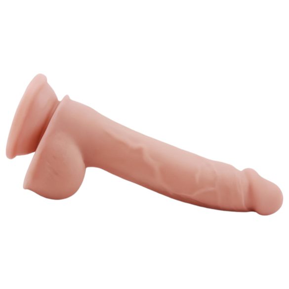 Mr. Dixx 7.6 - dildo com ventosa e escroto - cor natural 19,5cm