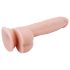 Mr. Dixx 7.6 - dildo com ventosa e escroto - cor natural 19,5cm