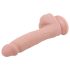 Mr. Dixx 7.6 - dildo com ventosa e escroto - cor natural 19,5cm
