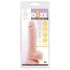 Mr. Dixx 7.6 - dildo com ventosa e escroto - cor natural 19,5cm