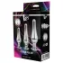 Gleaming Love - conjunto de plugs anais de ponta (prateado, 3 peças)