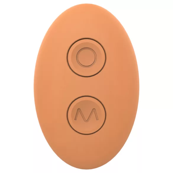 Glam - vibrador casal recarregável controle remoto - silicone laranja