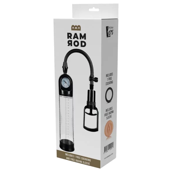 Ramrod Deluxe - bomba peniana com manômetro - aumentador de pênis