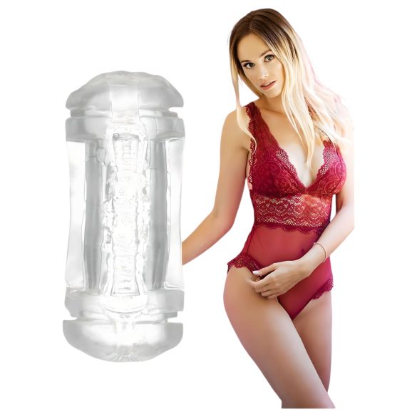 The Girl Next Door Sophia - masturbador vagina e boca - silicone transparente