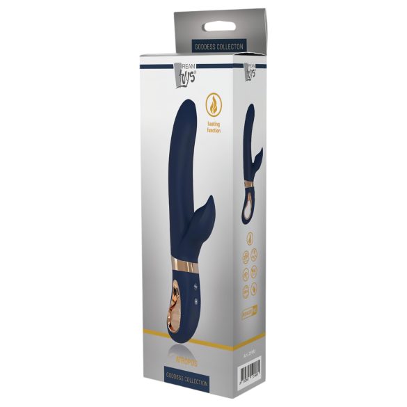 Dream Toys Atropos - vibrador recarregável com aquecimento (azul)