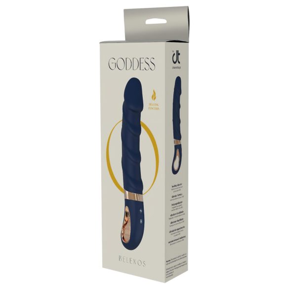 Goddess Belenos - vibrador ponto G com aquecimento - silicone azul