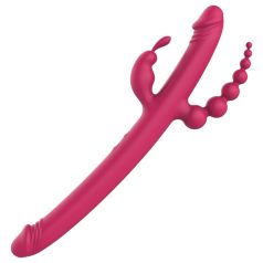   Dreamtoys - vibrador recarregável com 4 braços - silicone rosa