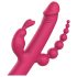 Dreamtoys - vibrador recarregável com 4 braços - silicone rosa