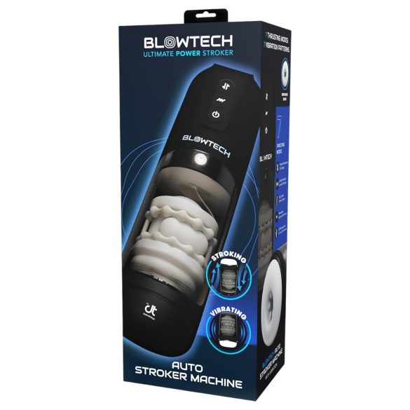 Dreamtoys Blowtech - Masturbador Vibratório com Movimento para Cima e para Baixo (Preto)