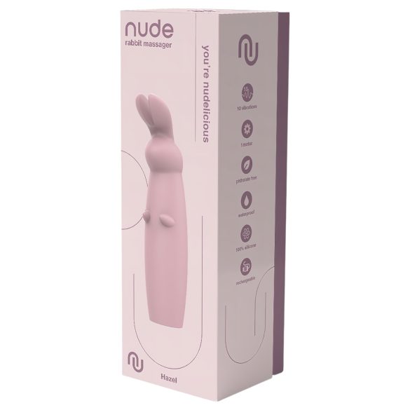 Nude Hazel - vibrador clitóris coelho recarregável - silicone roxo