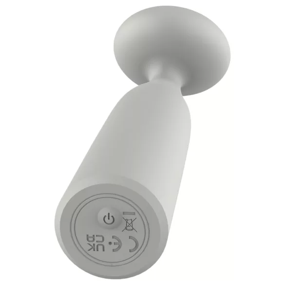Nude Luna - mini varinha vibratória recarregável - cinza