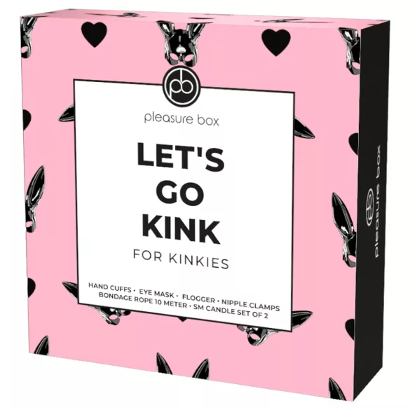 Pleasure Box Let's Go Kink - kit bondage - conjunto 6 peças