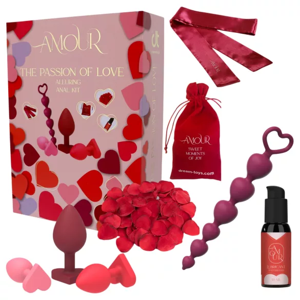 Dreamtoys Amour - conjunto de treino anal de oferta (vermelho)