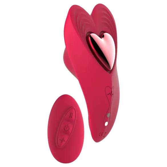 Dreamtoys Amour - conjunto de vibrador de calcinha utilizável (vermelho)