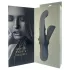 Deusa Íris - vibrador com braço estimulador de clitóris com pérolas (azul)