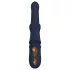Deusa Íris - vibrador com braço estimulador de clitóris com pérolas (azul)