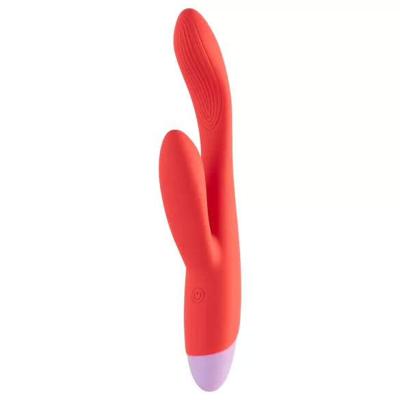 Dreamtoys - vibrador rabbit ponto G e clitóris - silicone vermelho