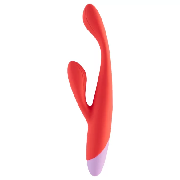 Dreamtoys - vibrador rabbit ponto G e clitóris - silicone vermelho