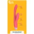 Dreamtoys - vibrador rabbit ponto G e clitóris - silicone vermelho