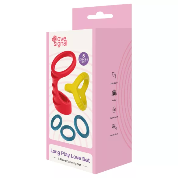 Dreamtoys Love Signal - conjunto de anéis penianos (multicolorido)